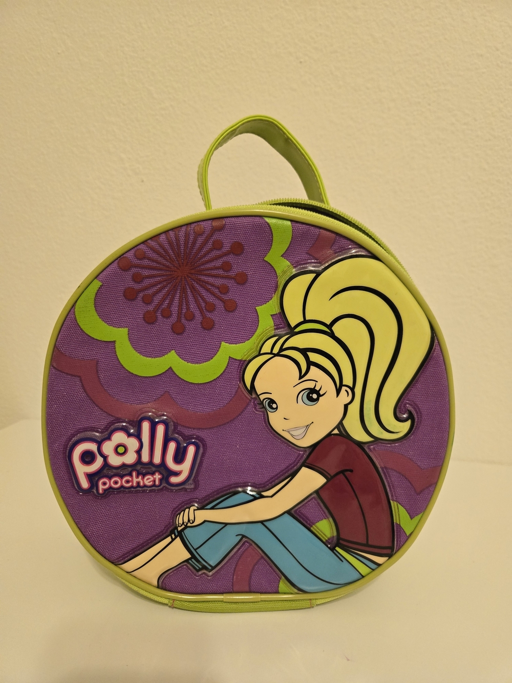 Vintage Polly Pocket 2005 Empty Zippered Carrying Case for Dolls & Accessories